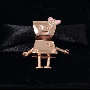 Authentic Pandora Rosa gold charm